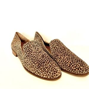 Lucky Brand Cahill Slip on Loafer Eyelash Leopard Mule Size 9